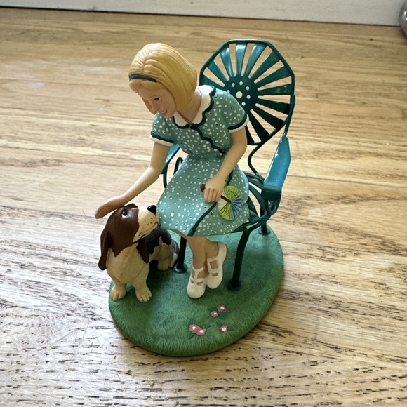 Hallmark Other - Pleasant Company Hallmark Kit American Girl Figurine Ornament Dog Basset Hound